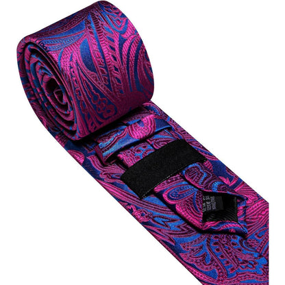 Seide Krawattenset Schwarz Rot geschenke für männer