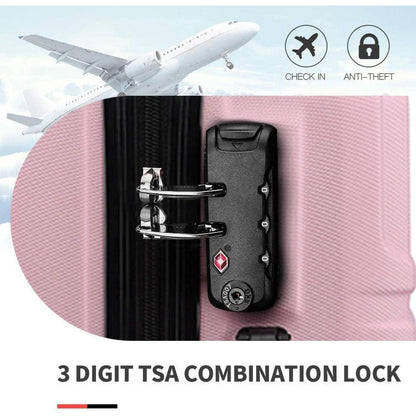 Hartschalenkoffer L (65cm) Pink mit TSA Schloss