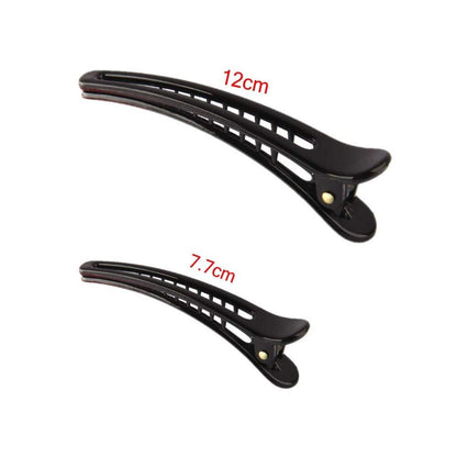 10x Profi Hair Styling Kamm Friseur Set + 4x Haarklammern Schwarz