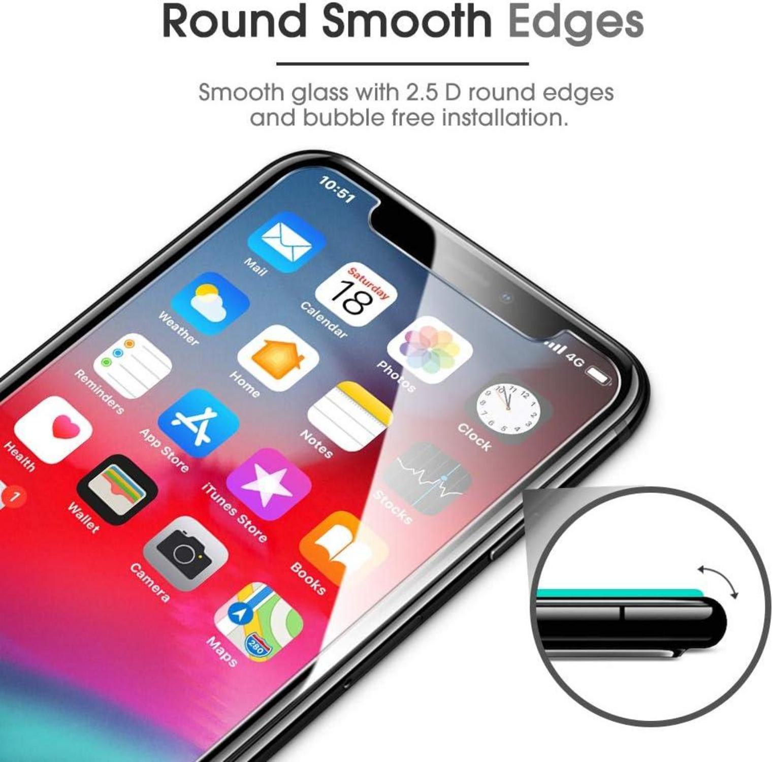 Schutzfolie für iPhone 11 Pro Max XS Max 6.5 Zoll, 3er Pack