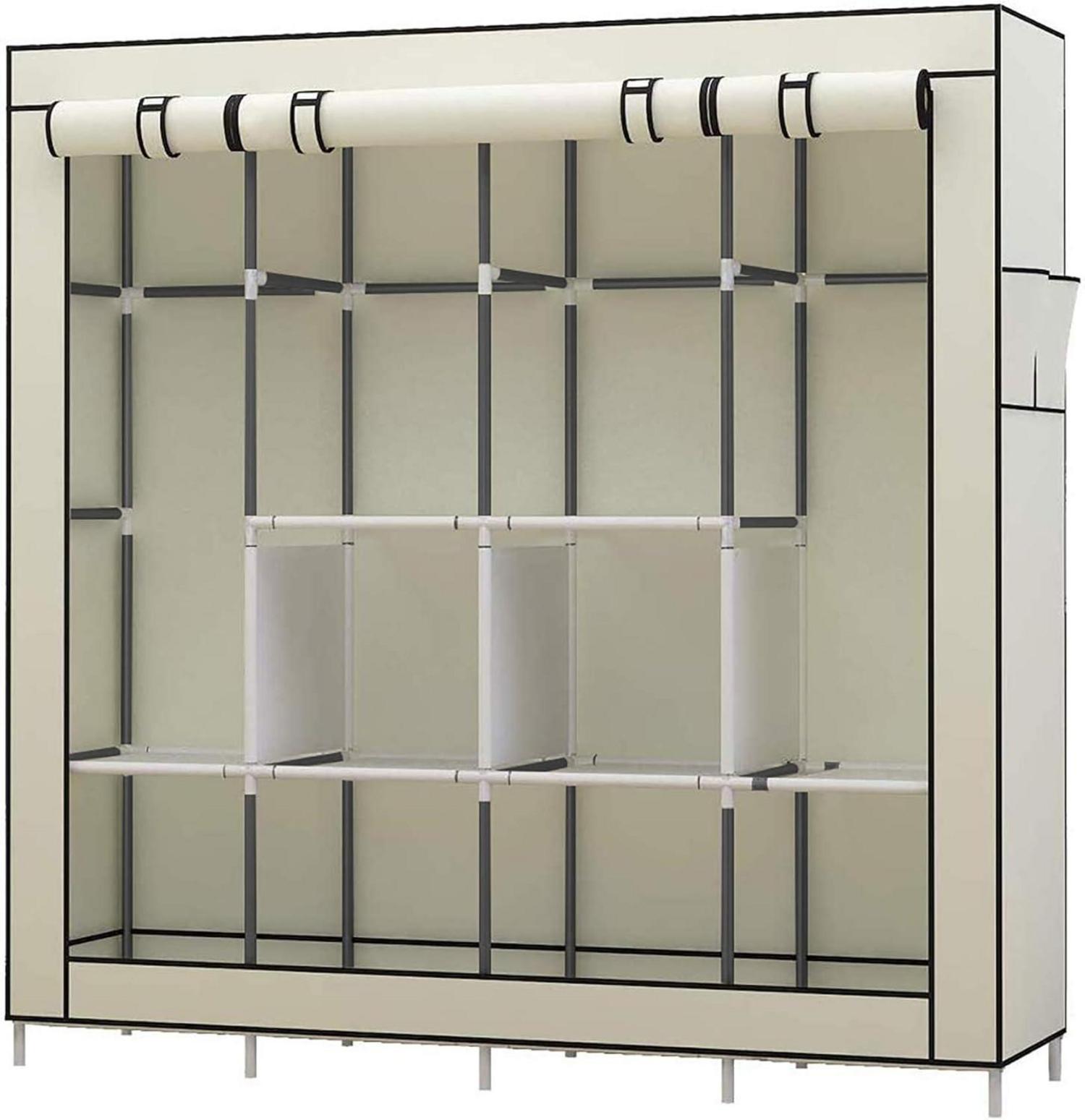 UDEAR Faltschrank Stoffschrank mit wasserdichtem Cover
