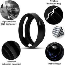 49mm Universal Metall Sonnenblende + Objektivdeckel