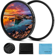 58mm UV CPL Filter Set mit Objektivdeckel und Tasche