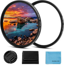 58mm Filter Kit UV CPL Set für Kamera mit Objektivdeckel & Tasche