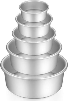 Runde Kuchenform Set Eloxiertes Aluminium Antihaft 5 Größen