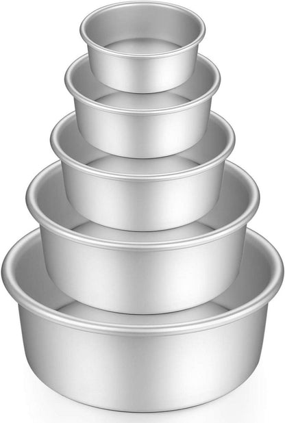 Runde Kuchenform Set Eloxiertes Aluminium Antihaft 5 Größen