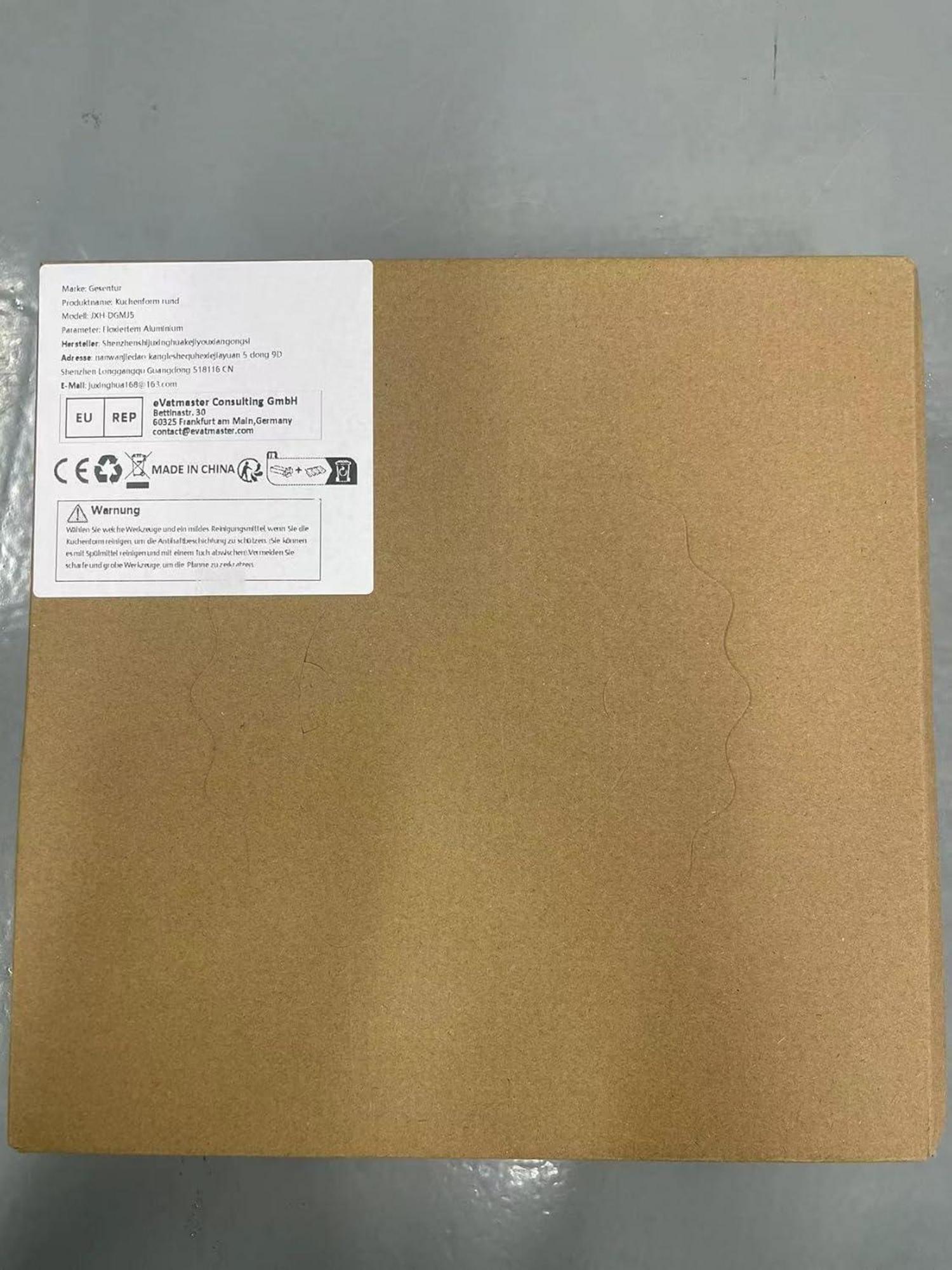 Gesentur Kuchenform Rund Set aus Aluminium Antihaftbeschichtung 5 Größen Silber