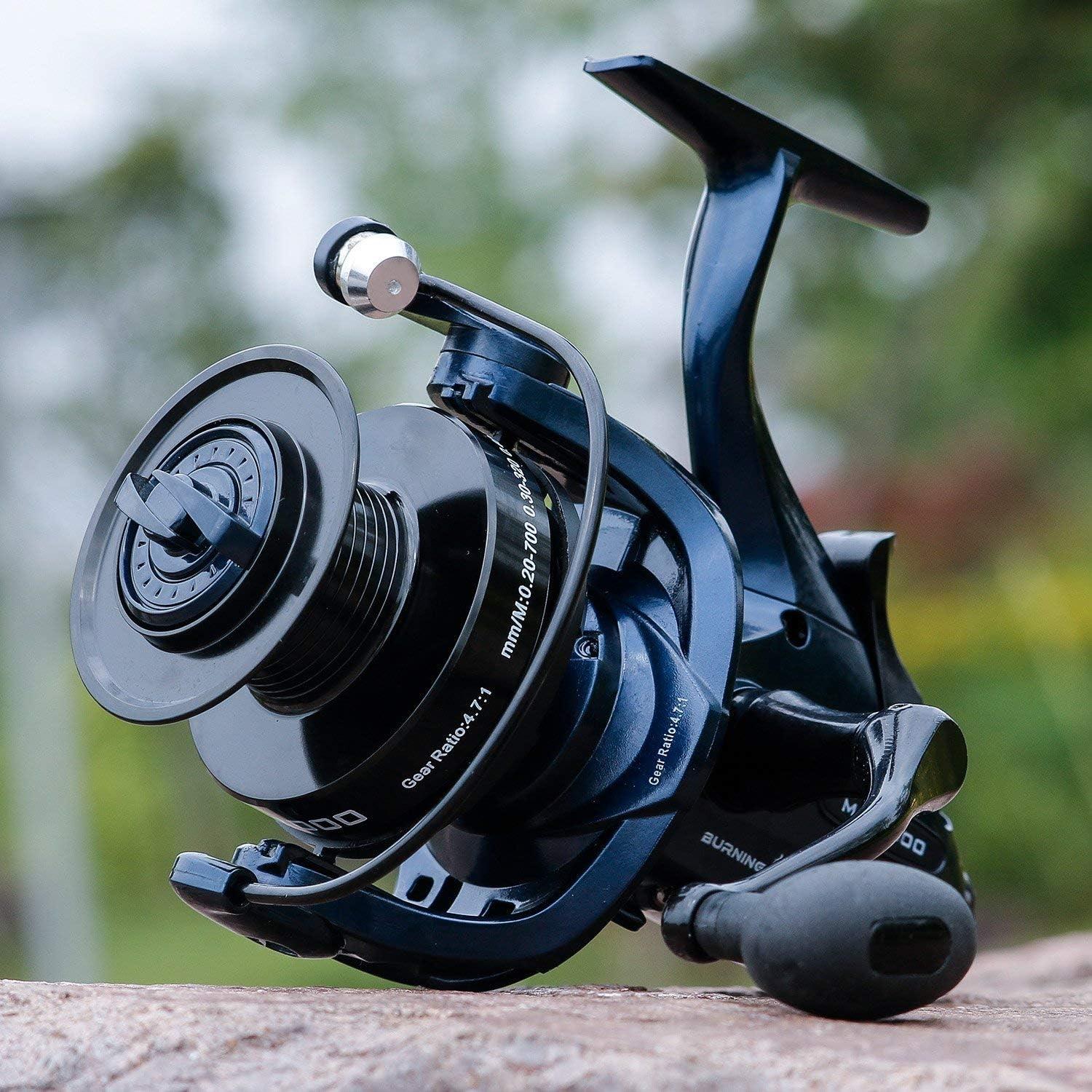 Angelrolle 13 + 1 Edelstahl BB Kohlefaser Spinnrolle Wels Zander