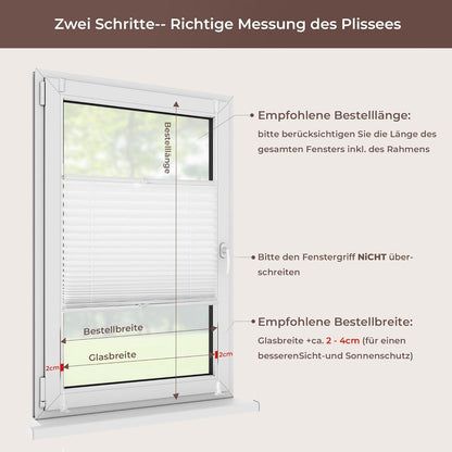 Klemmrollos für Fenster ohne Bohren Jalousie 35x130cm weiß