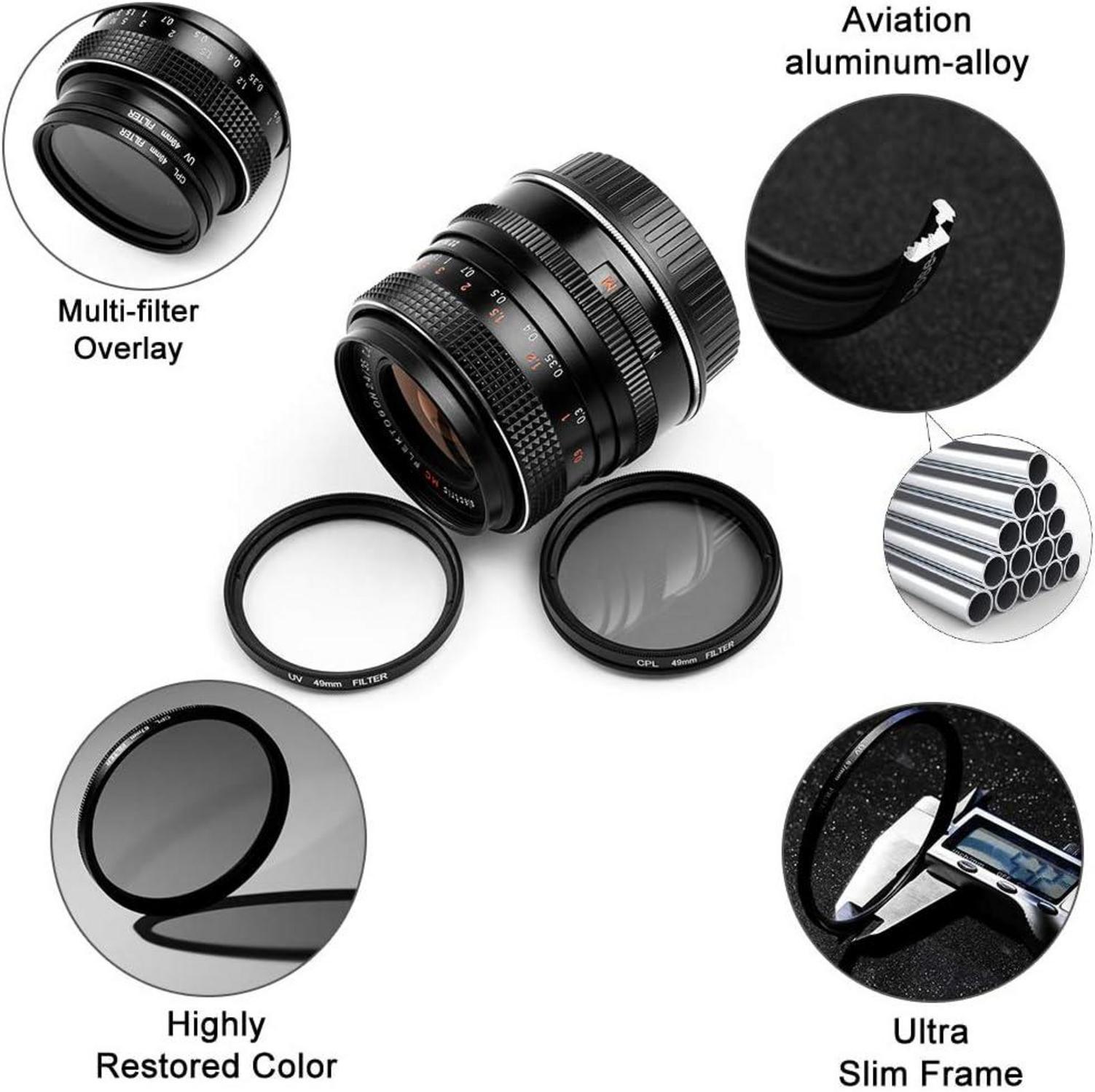 67mm Filter Kit UV CPL für Canon Nikon Sony Pentax Kamera