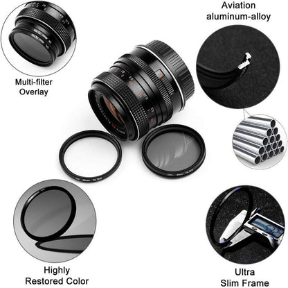 67mm Filter Kit UV CPL für Canon Nikon Sony Pentax Kamera