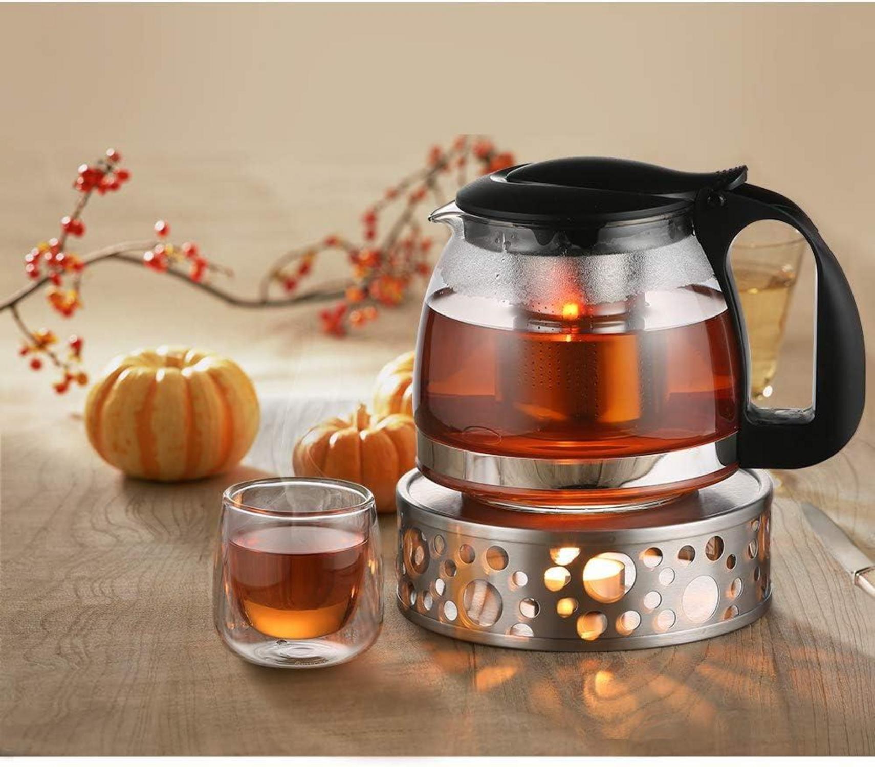 Edelstahl Stövchen Teelichthalter Teewärmer Kaffeewärmer 145mm