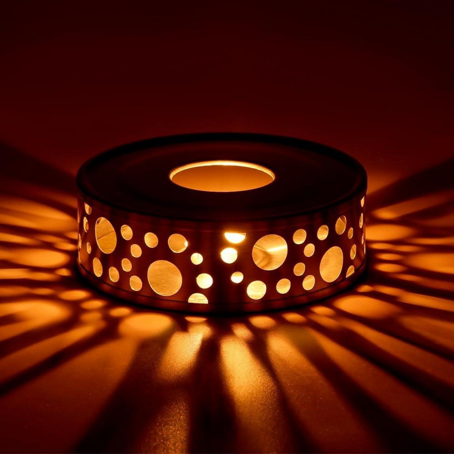 Edelstahl Teewärmer mit Teelichthalter und Teelichthalterung