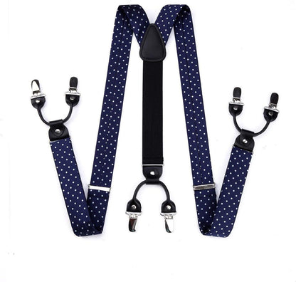 Enlision Hosenträger Herren Fliege Set 3.5Cm Y Form 6 Clips