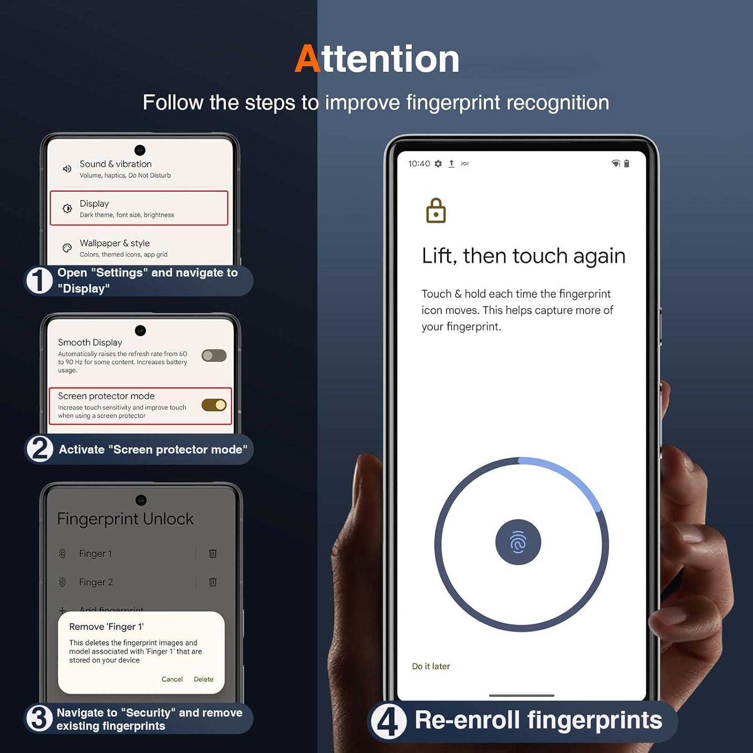 Pack Google Pixel 7 Displayschutzfolie, Panzerfolie, Kameraschutz