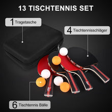 Tischtennisschläger Set Tischtennis Set 4 Schläger 6 Bälle