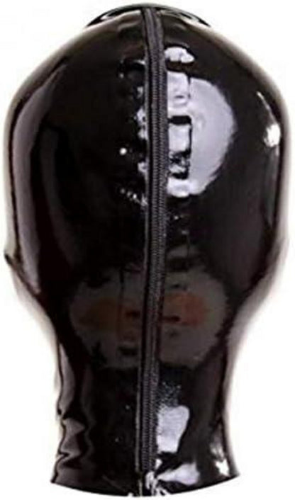 Bondage-Latex-Maske BDSM Fetisch-Kopfhaube Latex Schwarz