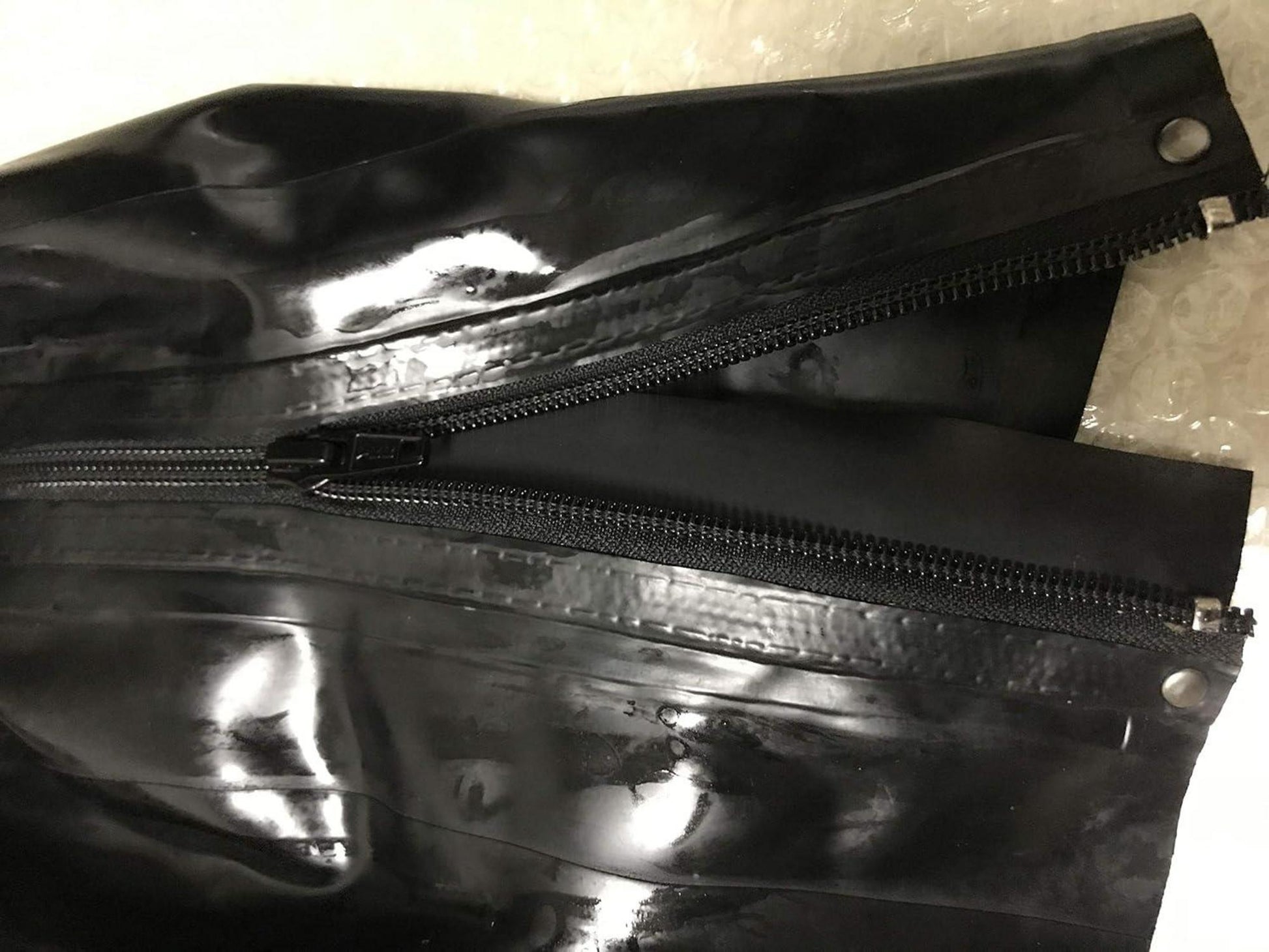 Bondage Latex Maske BDSM Fetisch Kopfhaube Schwarz Cosplay