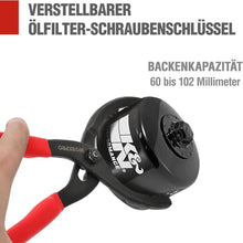 Ölfilterzange 30cm Verstellbarer Ölfilterschlüssel Ø 60mm