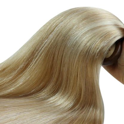 Echthaar Micro Extensions Aschblond – 50 Strähnen, 40cm