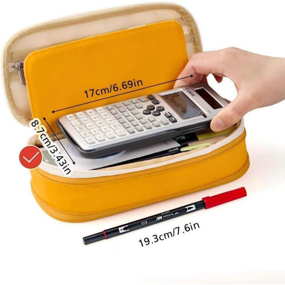 EASTHILL Federtasche gelb für Studentin Mädchen Büro College