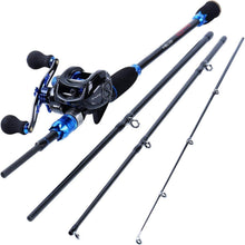 Angelruten Set 24T-Kohlefaser & Baitcast Rolle 7.0:1