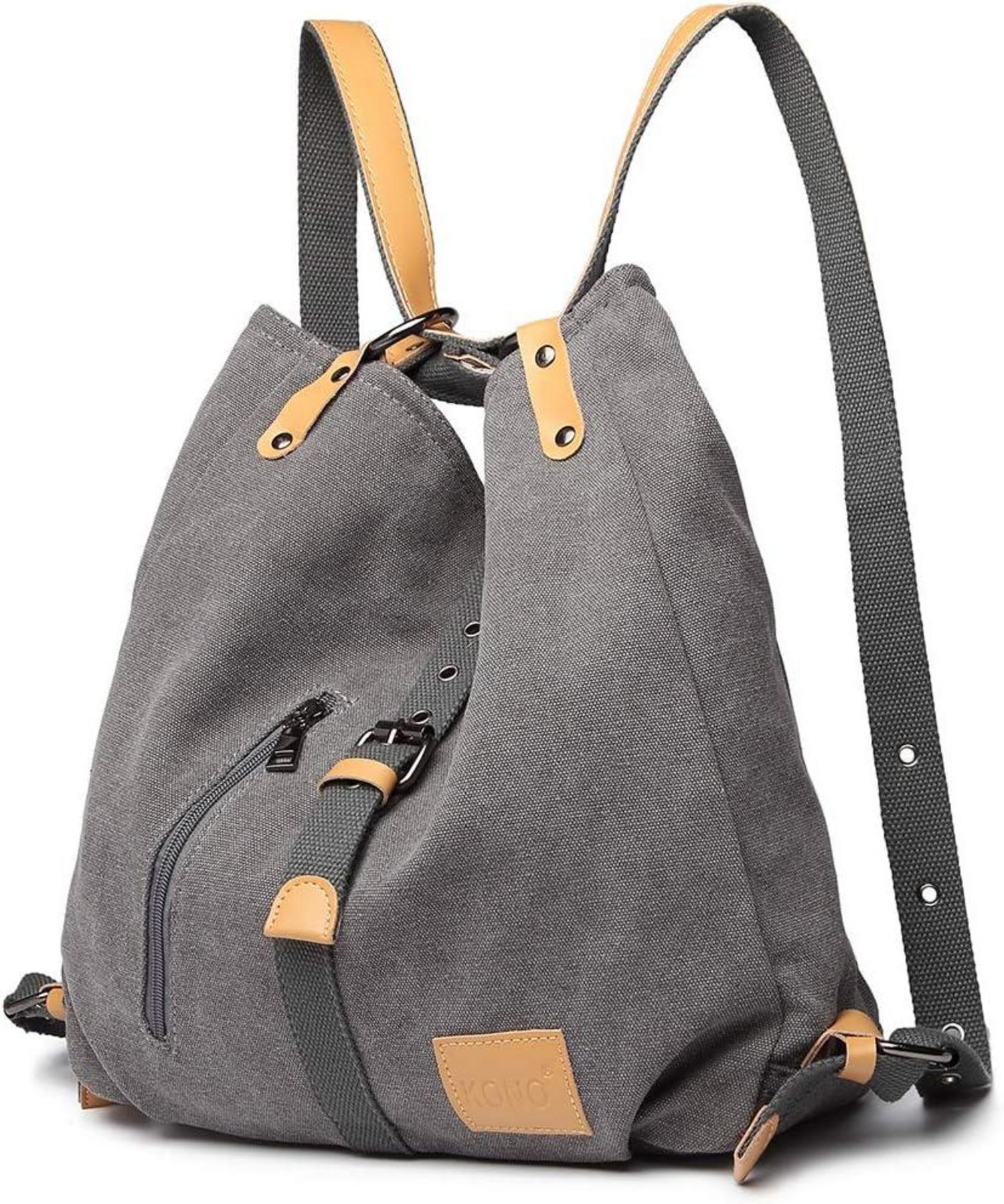 Canvas Henkeltasche Rucksack Damen Groß Handtaschen Anti Diebstahl