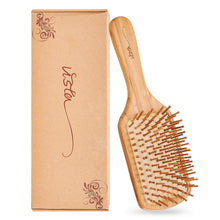 Natürliche Holzborsten Antistatische Paddelbürste für Haare Extensions
