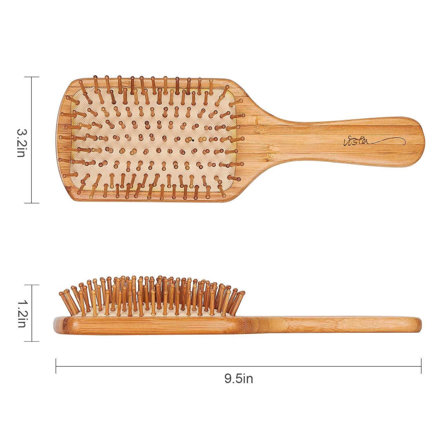 Haarbürste Holz Antistatische Paddelbürste Bambusgriff Extensions