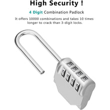 Zahlenschloss mit 4-stelliger Kombination für Fitnessstudio