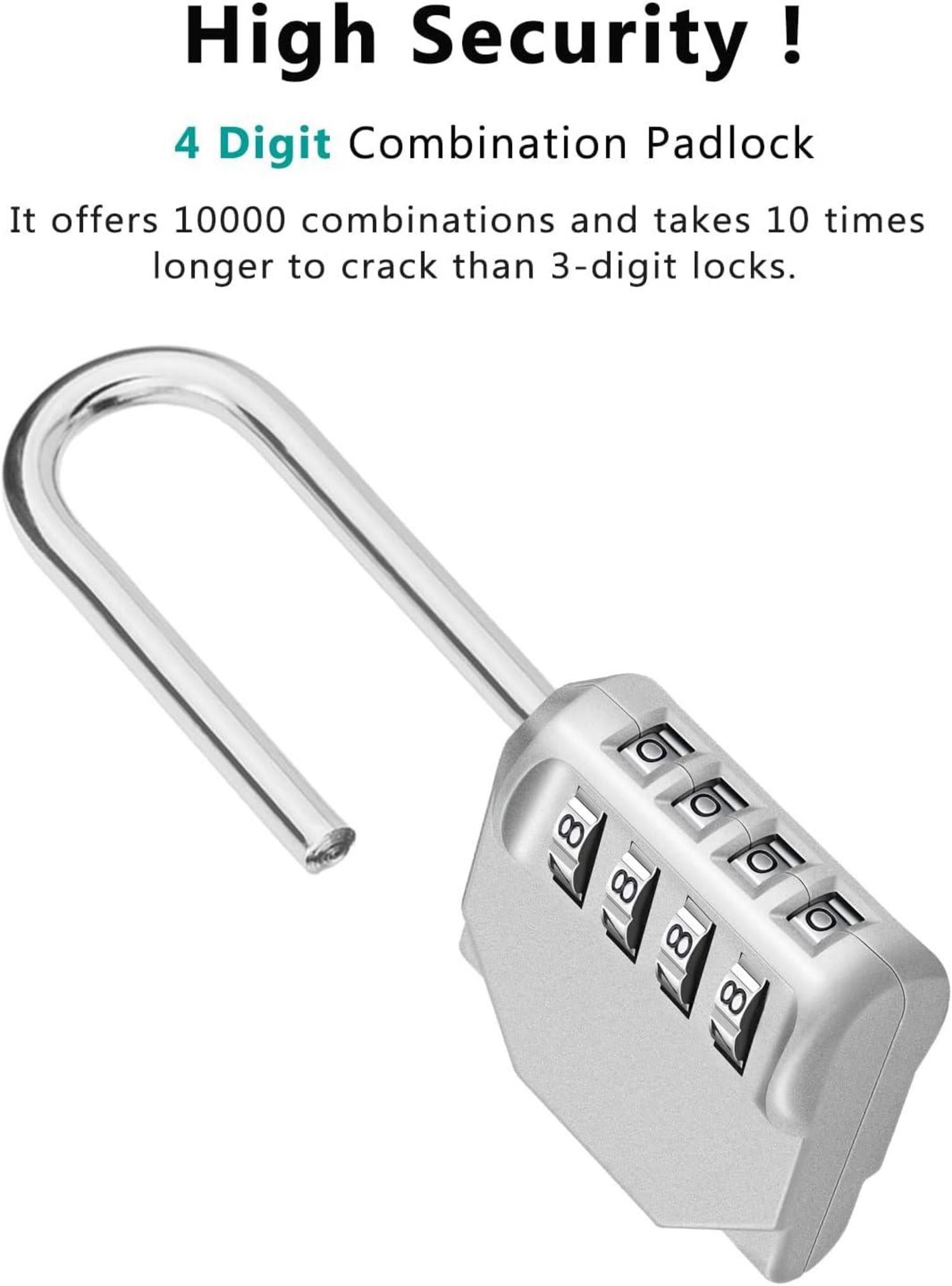 Zahlenschloss mit 4-stelliger Kombination für Fitnessstudio