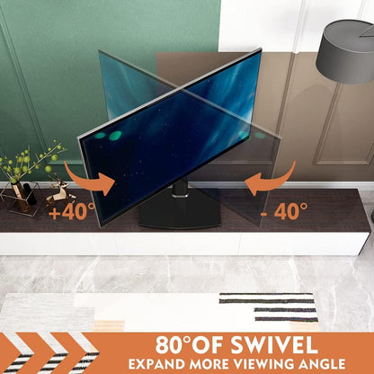 Universal TV Ständer schwenkbar höhenverstellbar Glasockel 27-60 Zoll