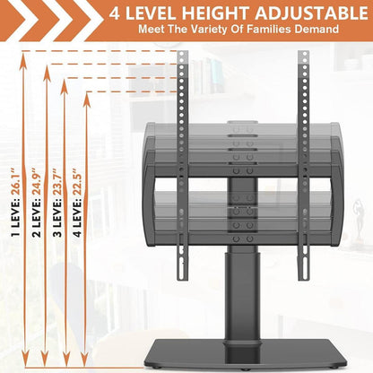 TV Ständer schwenkbar höhenverstellbar 27-60 Zoll 45kg Glassockel