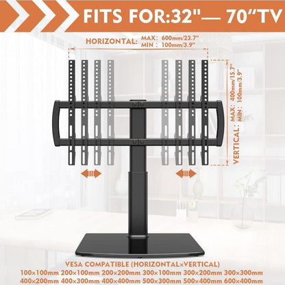 TV Standfuß Universal Höhenverstellbar für 32-70 Zoll LCD Fernseher