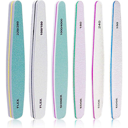 Nagelfeilen Emery Boards 6er Set Profi Maniküre Acryl