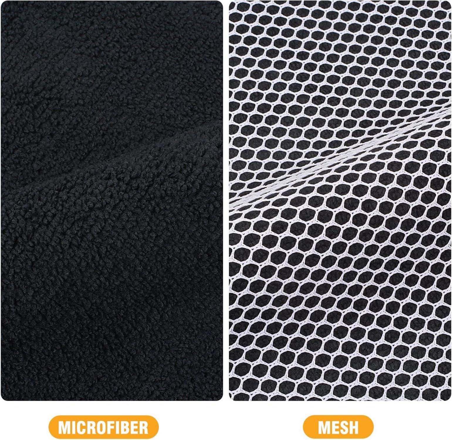 6er Pack Mikrofasertücher schwarz 30x30cm