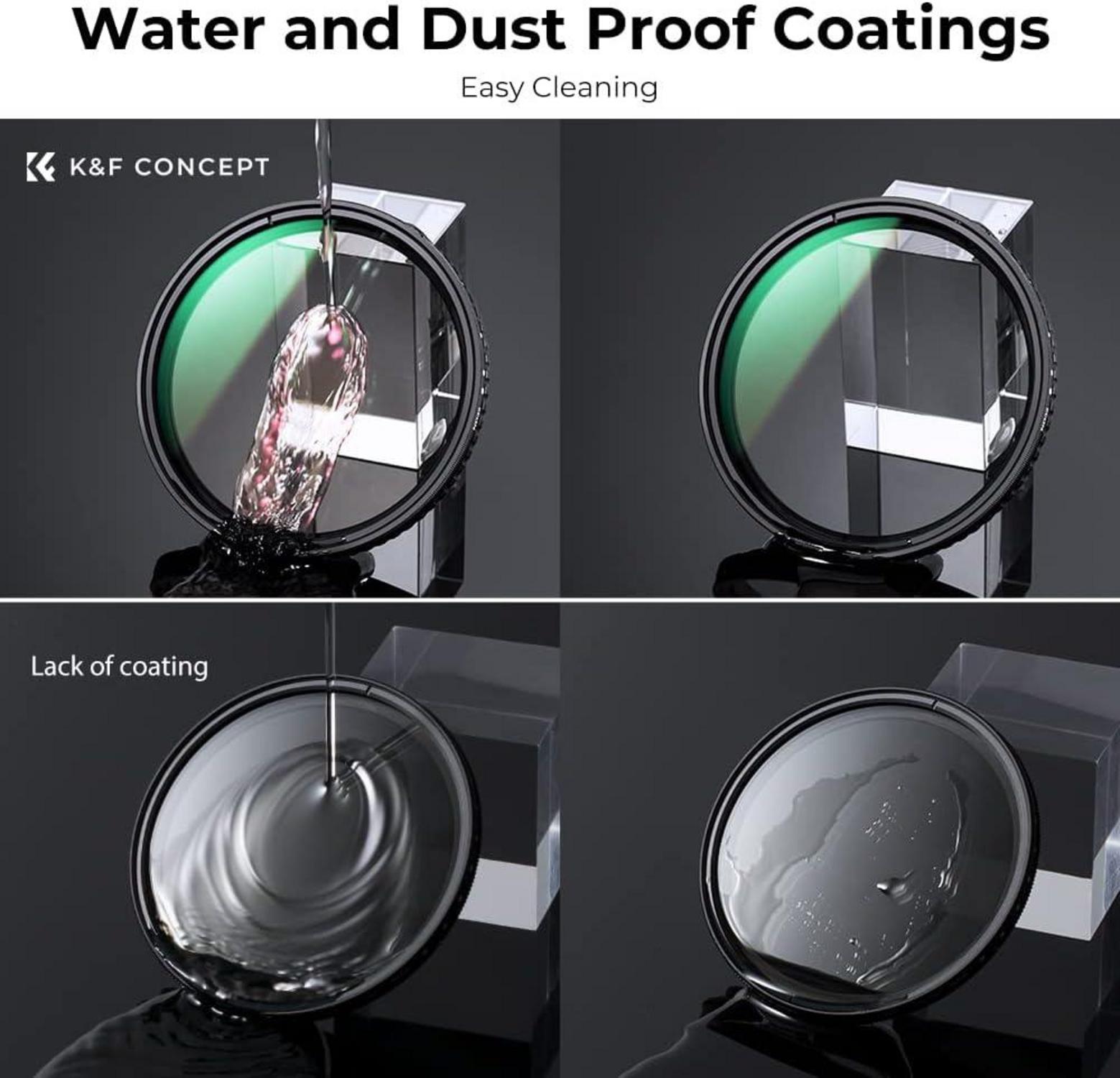 82mm Variabler ND Filter Nano-X Serie ND2-32 für Videografie