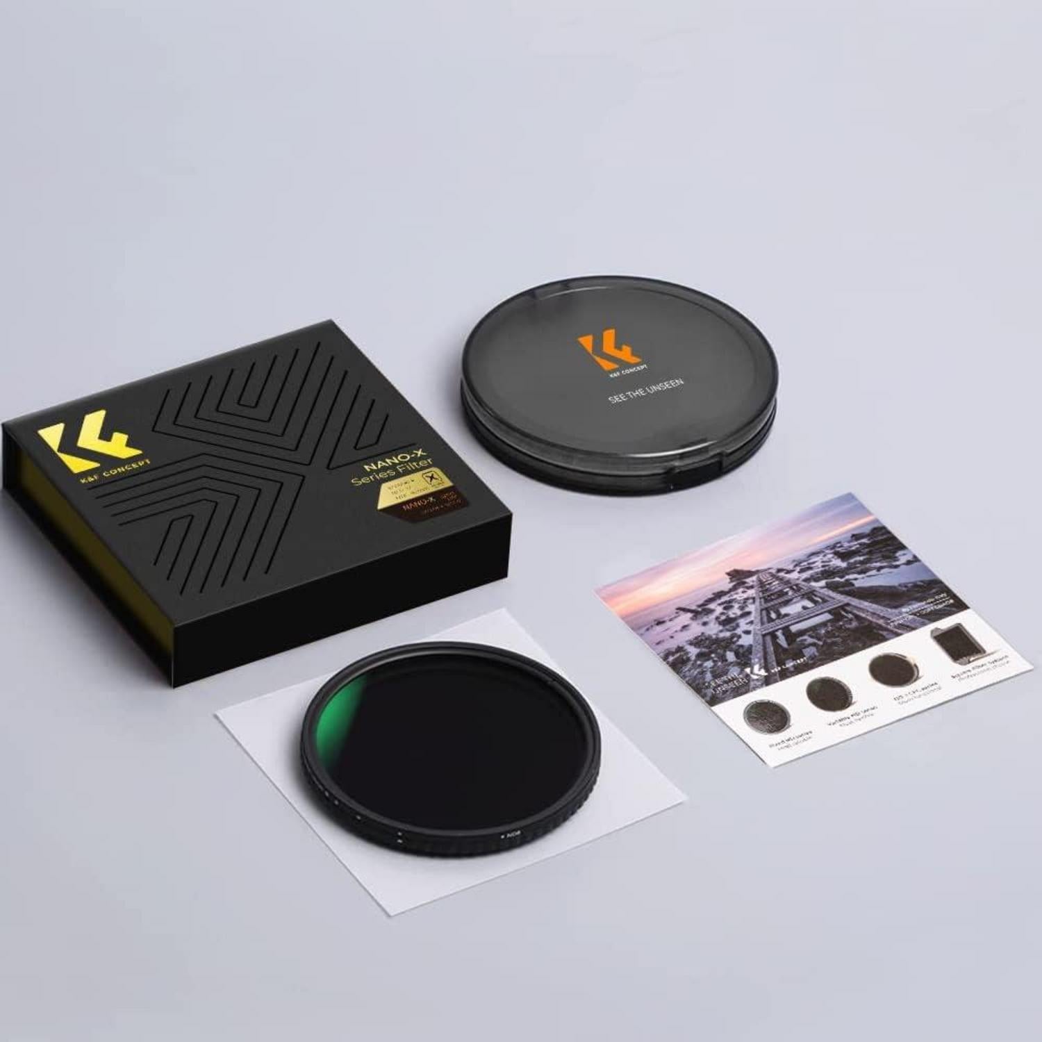 82mm Variabler ND Filter Nano-X Serie ND2-32 für Landschafts- und Videografie