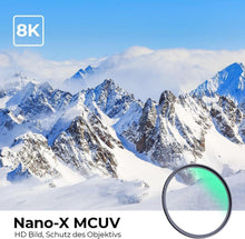 K&F Concept Nano X-Serie UV Filter 77mm B270 Schott-Glas 28