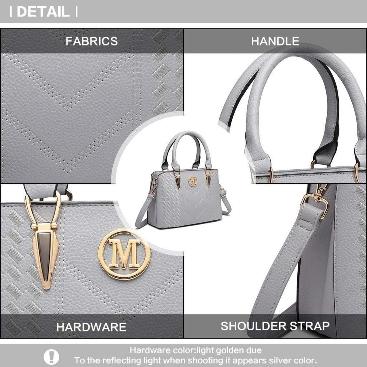 Handtasche Damen Exquisitem Mittelgroß Lychee Muster Hochwertigem
