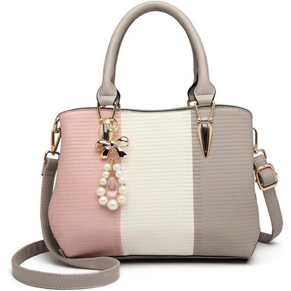 Damen Handtasche Mittelgroß Multicolor Elegant Henkeltasche