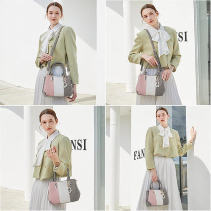 Damen Handtasche Mittelgroß Multicolor Elegant Henkeltasche