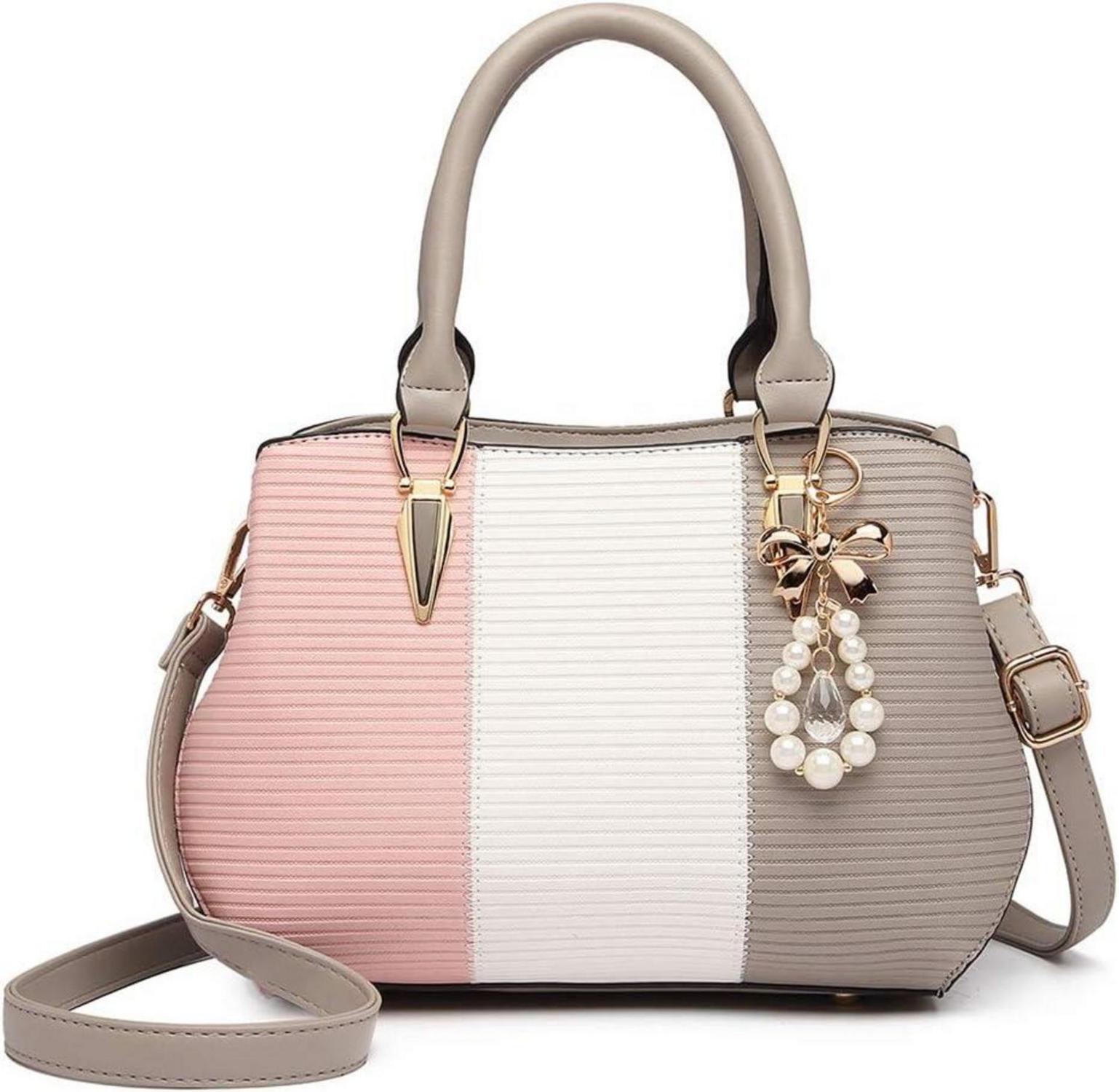 Multicolor Henkeltasche elegant mit Metallhardware