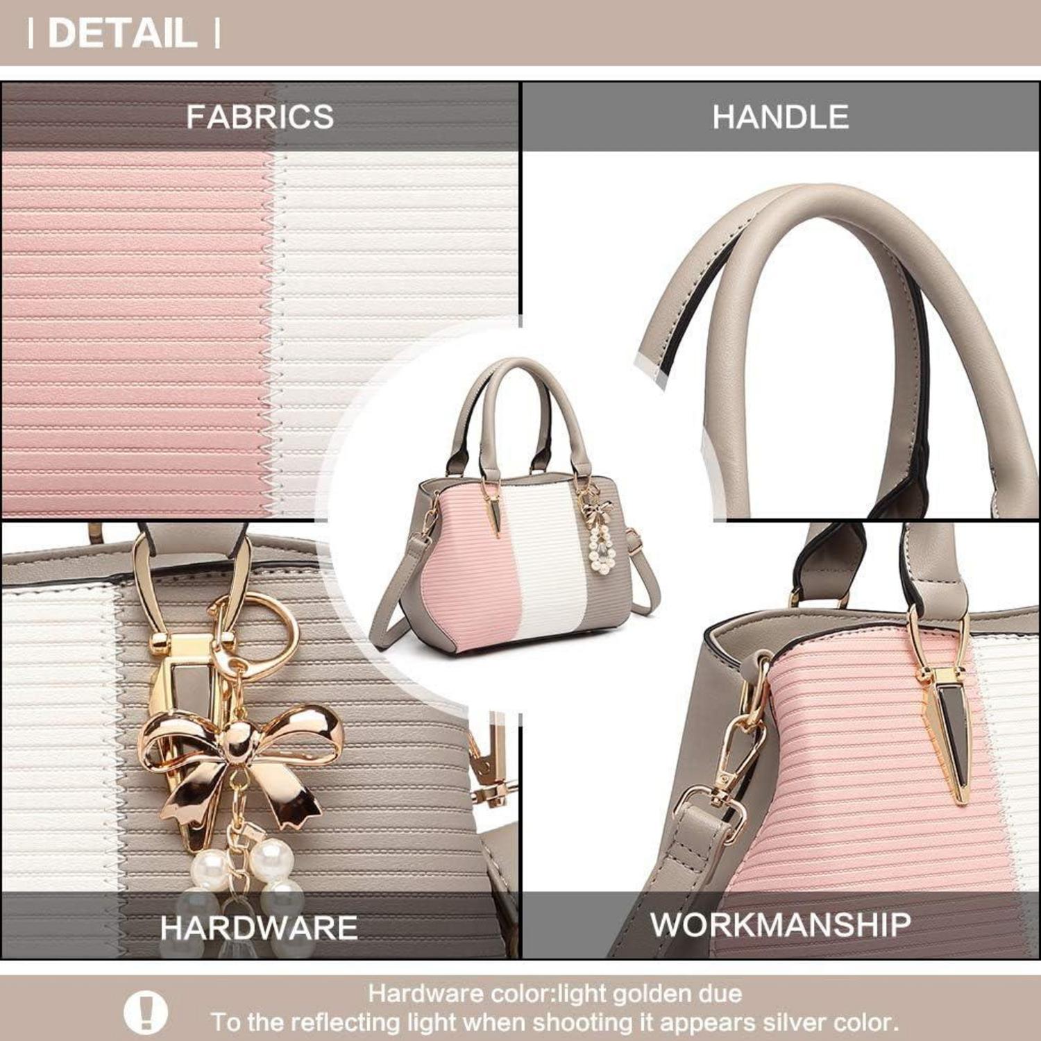 Multicolor Henkeltasche elegant mit Metallhardware