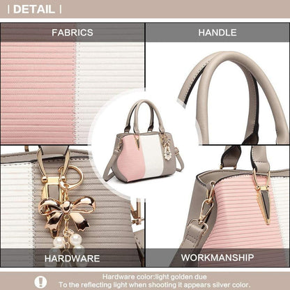 Multicolor Henkeltasche elegant mit Metallhardware