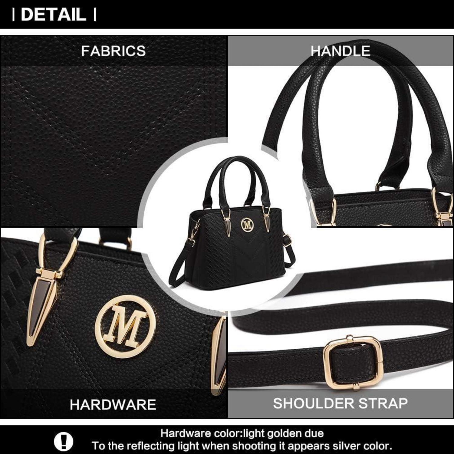 Miss Lulu Damen Handtasche Mittelgroß Lychee Muster