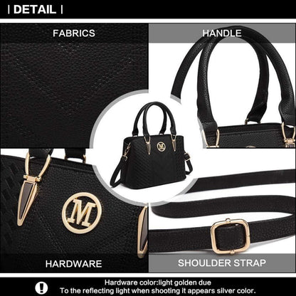 Miss Lulu Damen Handtasche Mittelgroß Lychee Muster