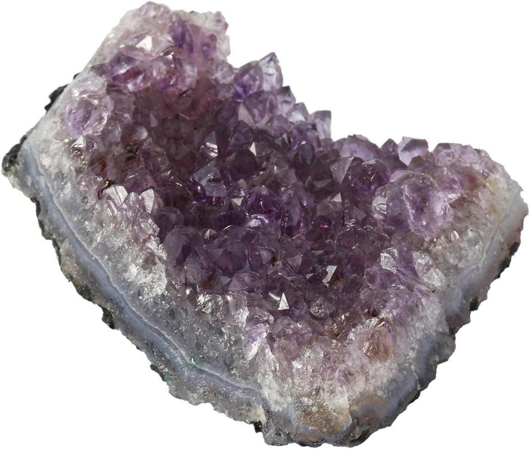 Natürlicher Amethyst Kristall Druse Deko 200-300g