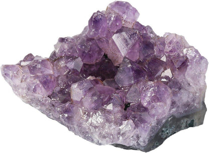 Natürlicher Amethyst Druse Edelstein Kristall Dekoration 2 Stück