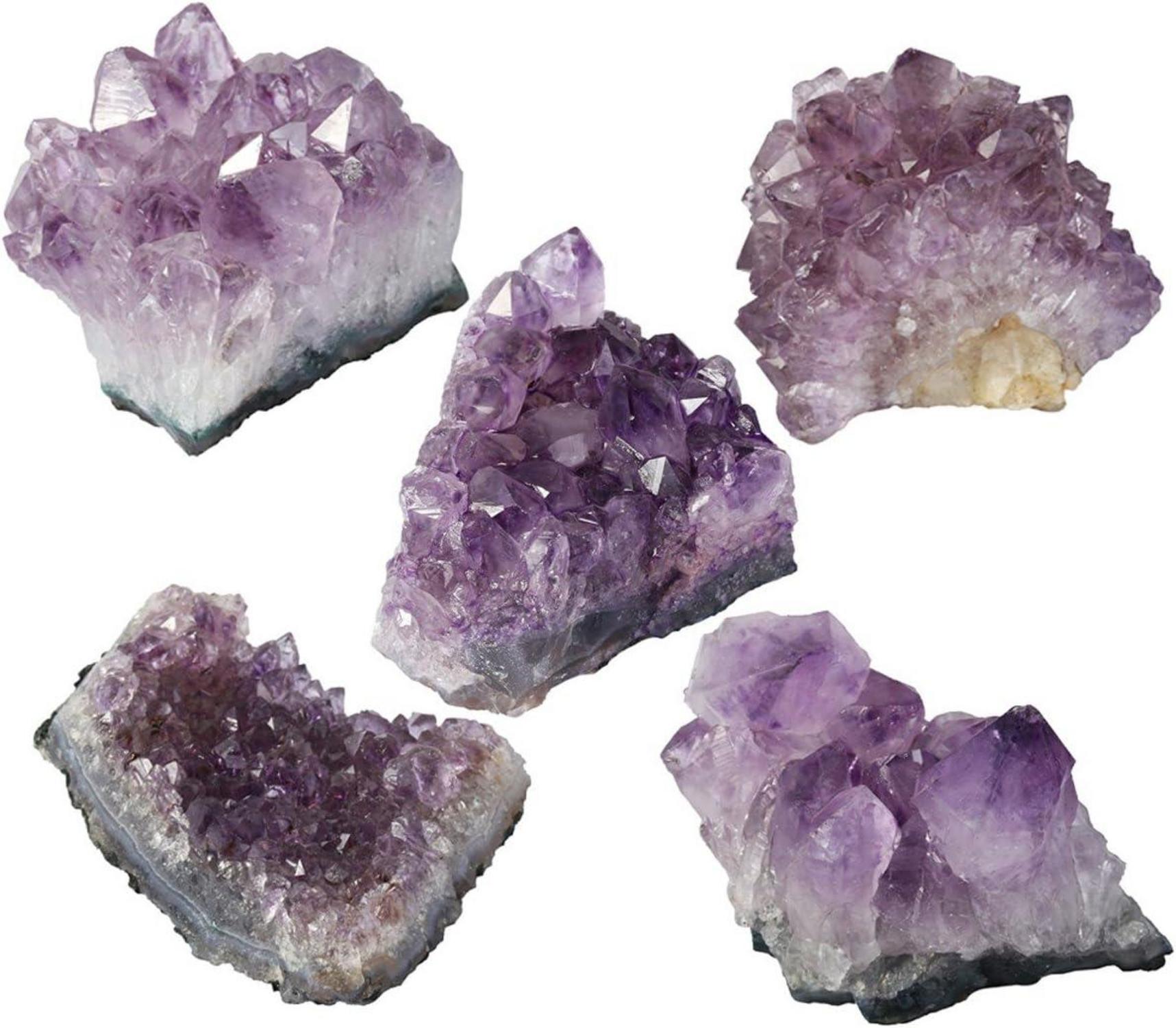 Natürlicher Amethyst Druse Edelstein Kristall 150-200g Schönheit Feng Shui Bürodekoration